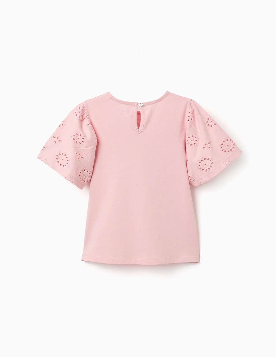 Playera zippy sculpting curiosity manga corta infantil niña