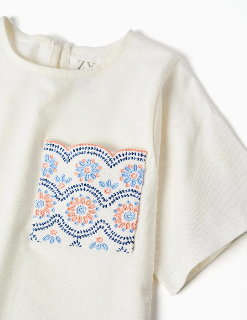Playera Sculpting Curiosity manga corta para niña 3