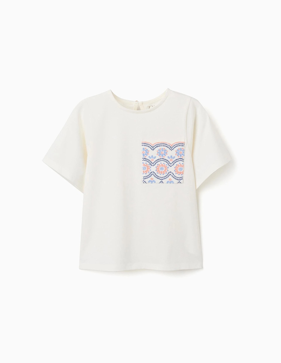 Playera Sculpting Curiosity manga corta para niña