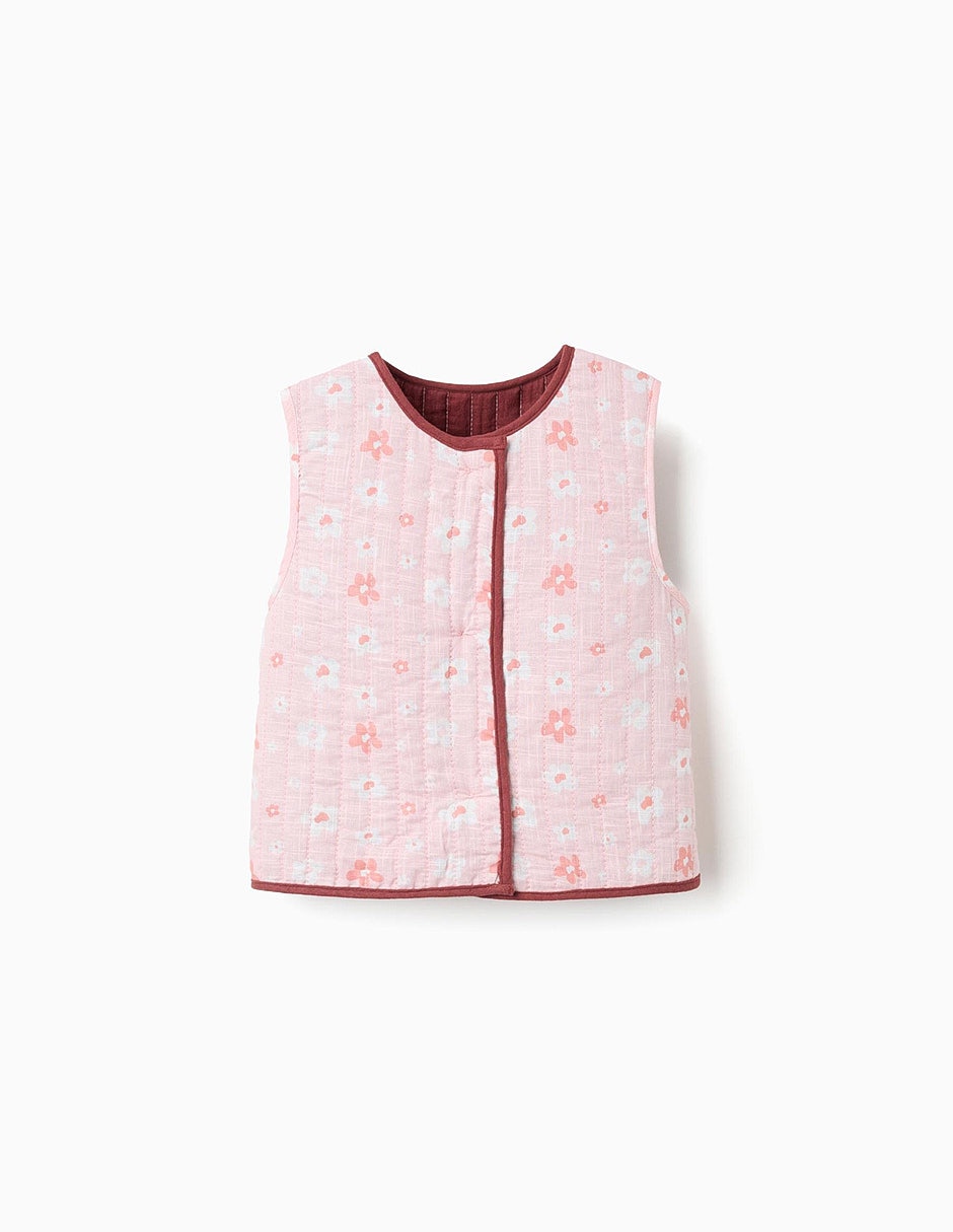 Chaleco zippy sculpting curiosity reversible para niña
