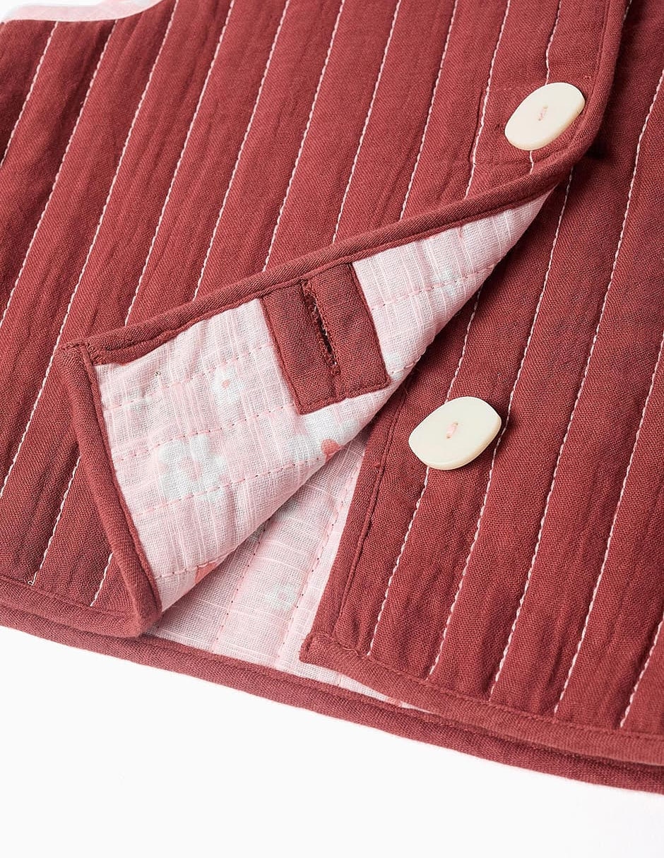 Chaleco zippy sculpting curiosity reversible para niña