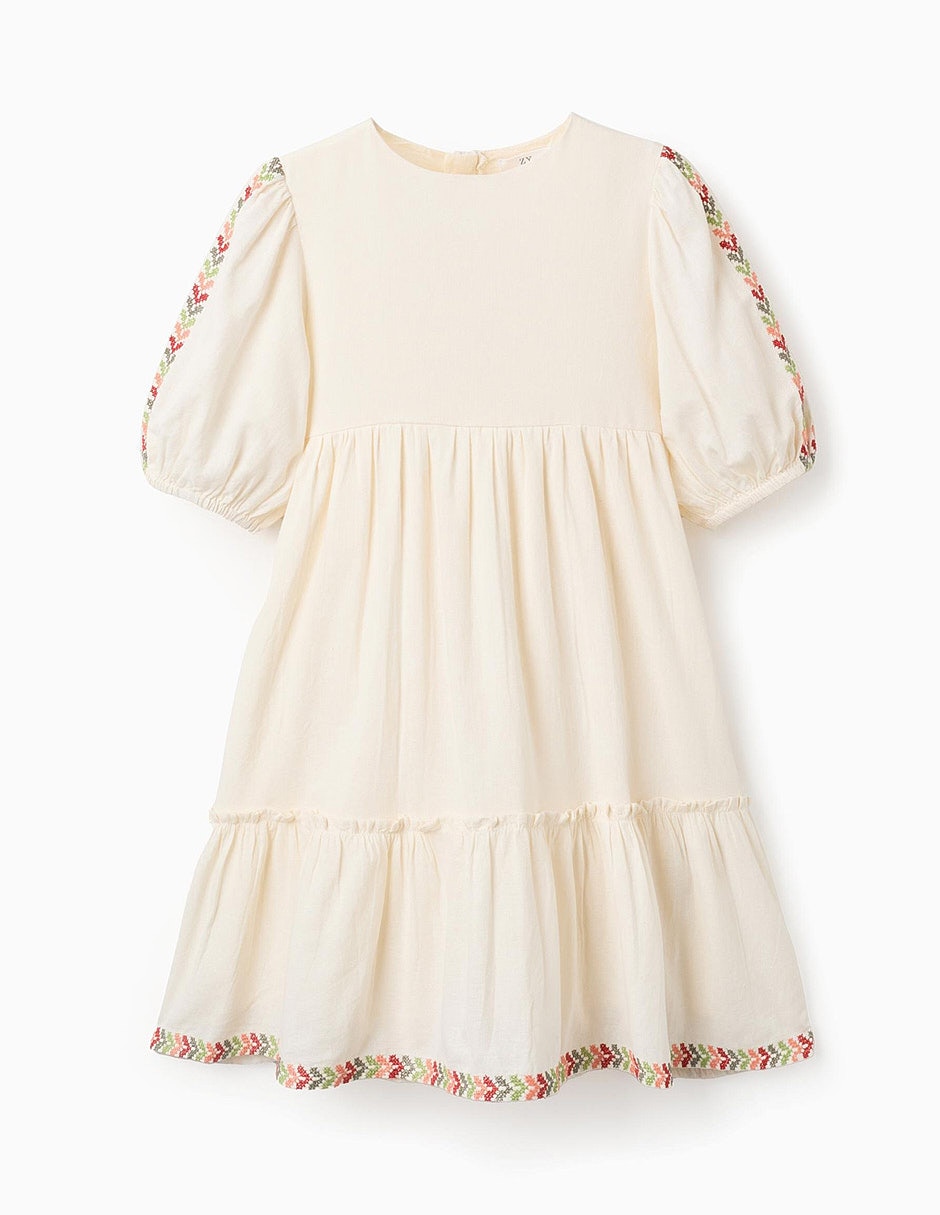 Vestido lanzarote 'manga' globo 'para' infantil niña Vestido lanzarote 'manga' globo 'para' infantil niña