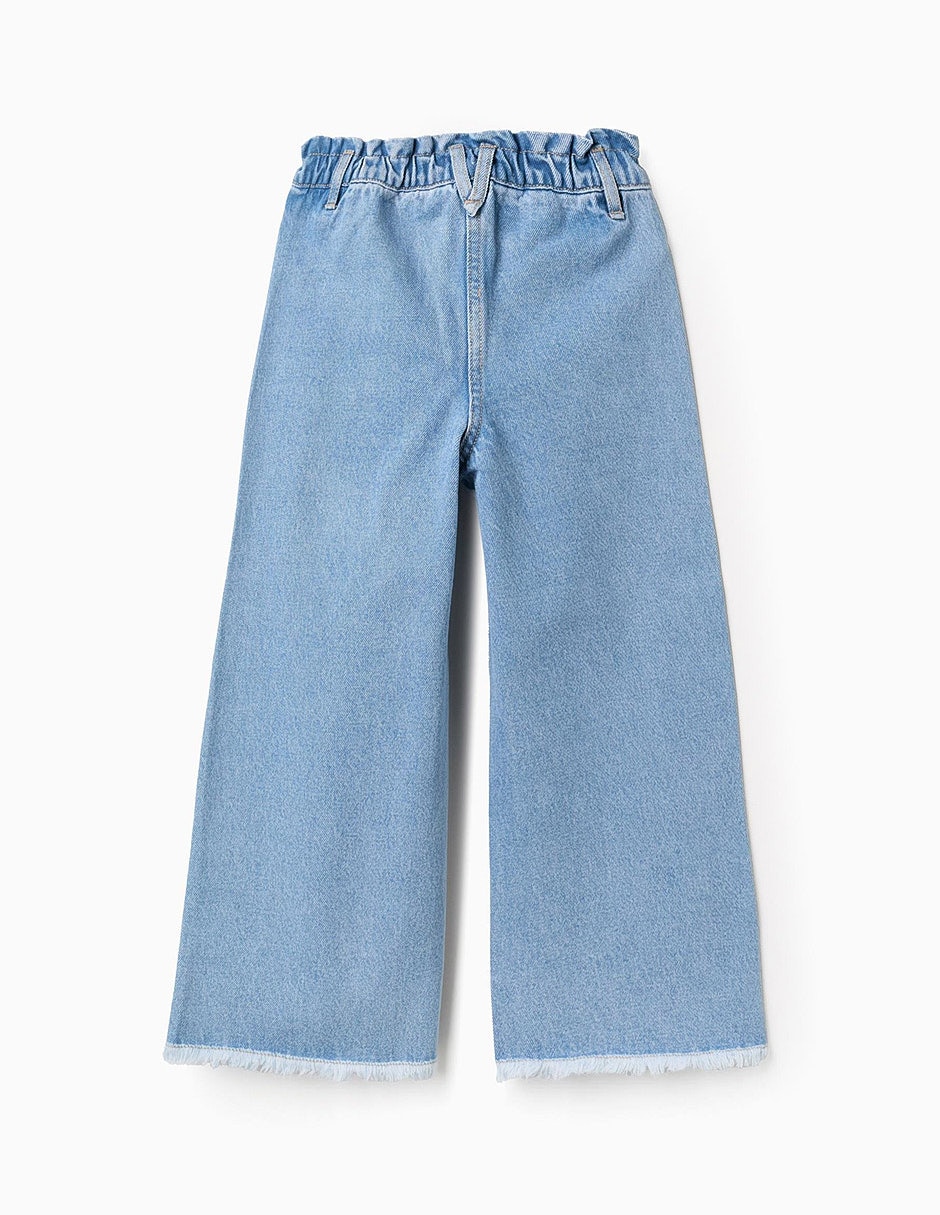 Jeans/jegging coulotte wide leg true colors zkgap0401_26012 lavado claro para infantil niña 2