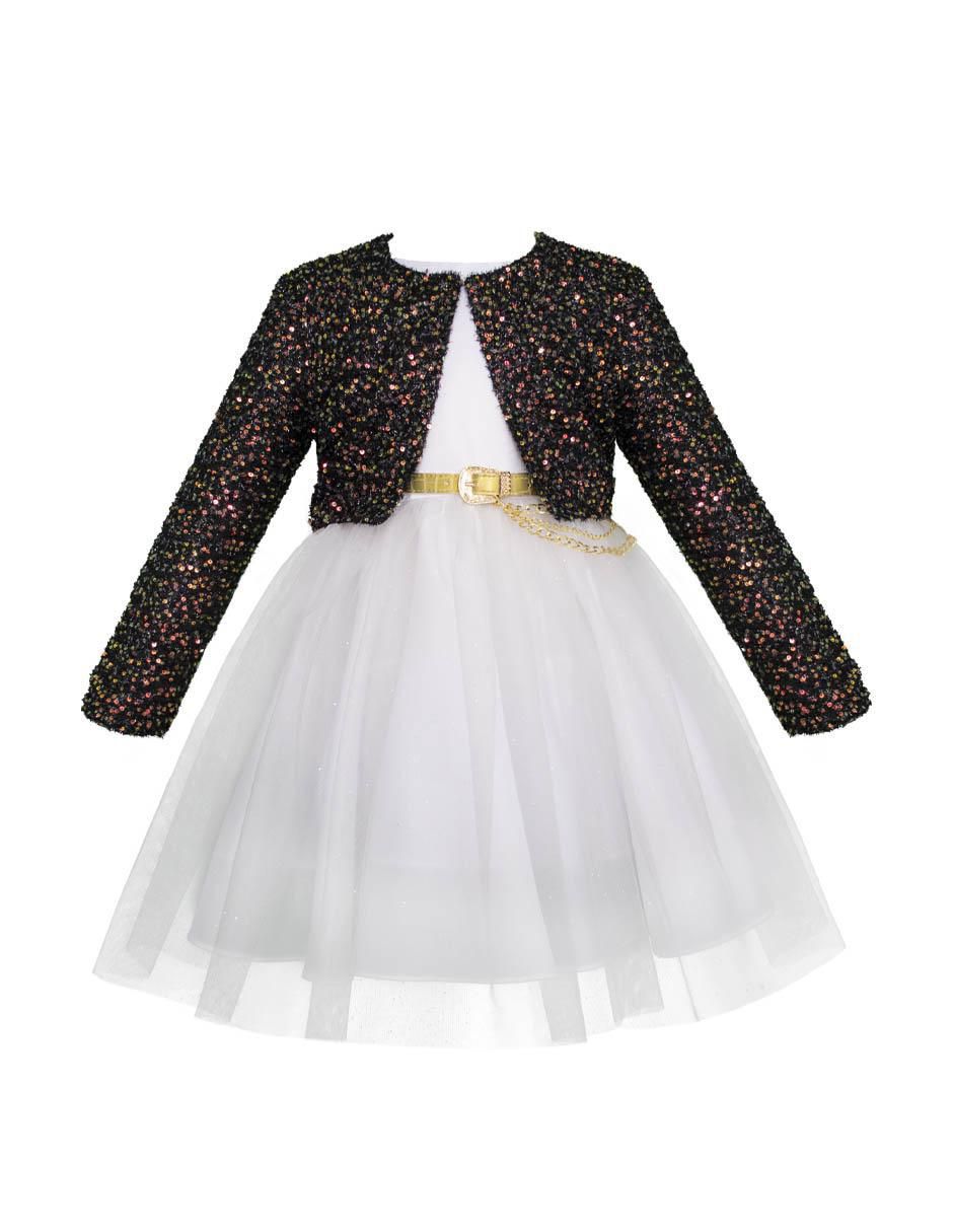 Vestido gerat sin manga para niña