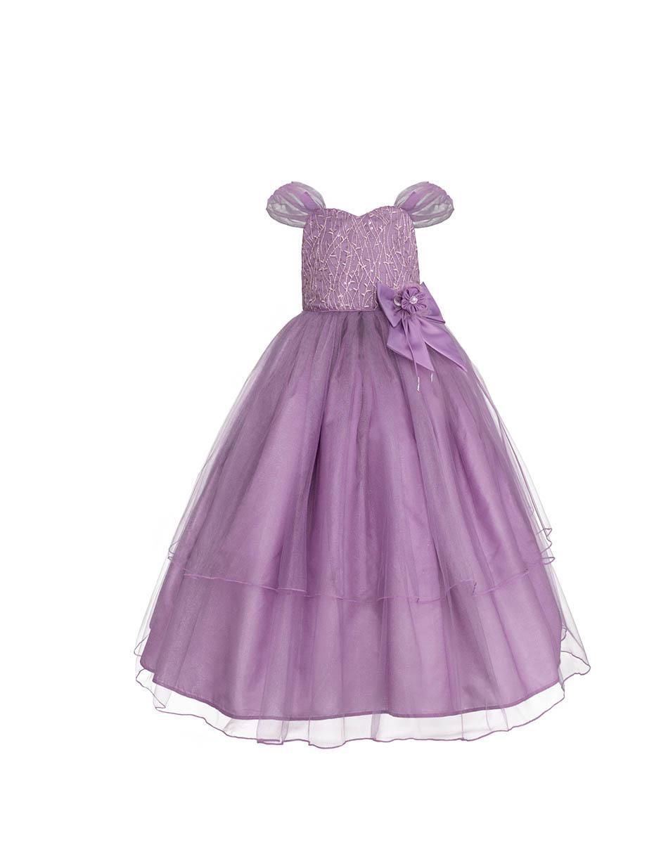 Vestido Gerat manga caída para niña