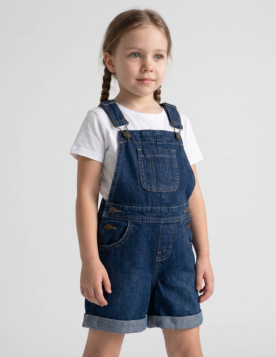 Overol de mezclilla para niña
