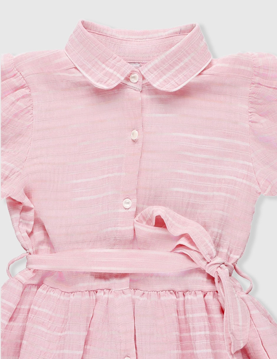 Vestido casual Chersi manga corta para niña