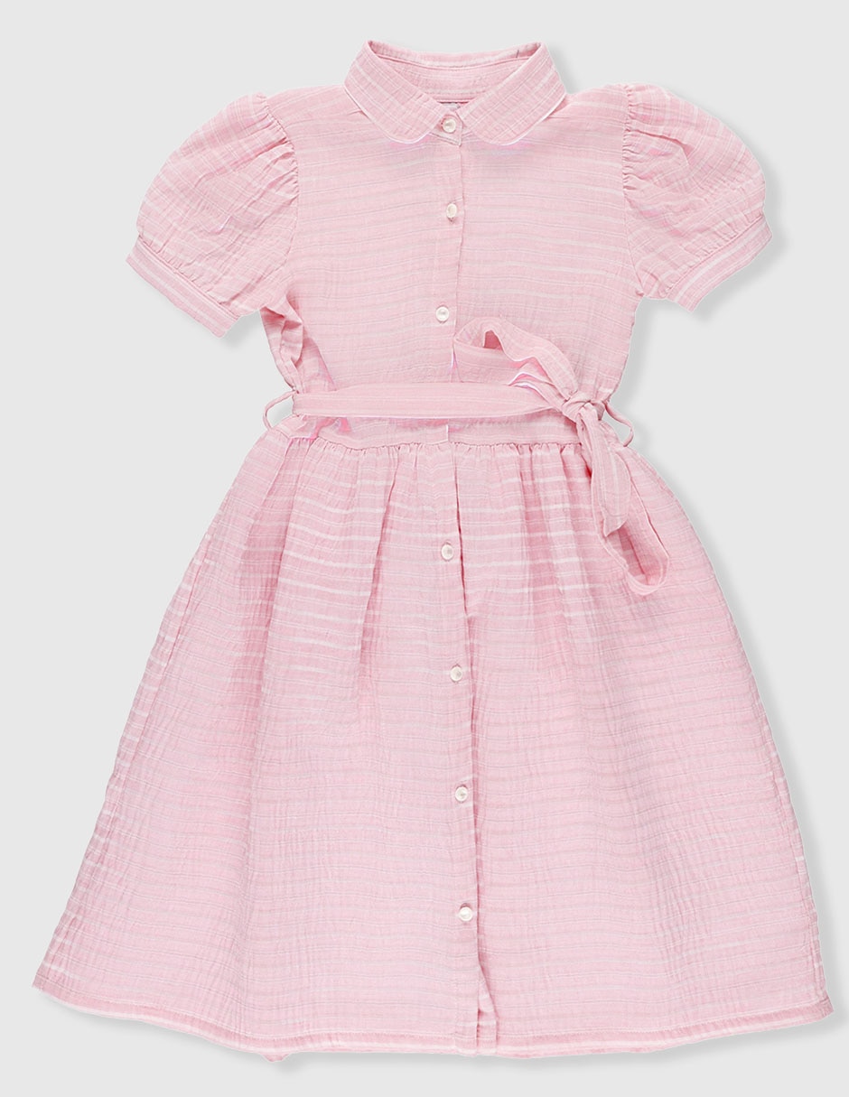 Vestido casual manga corta para niña