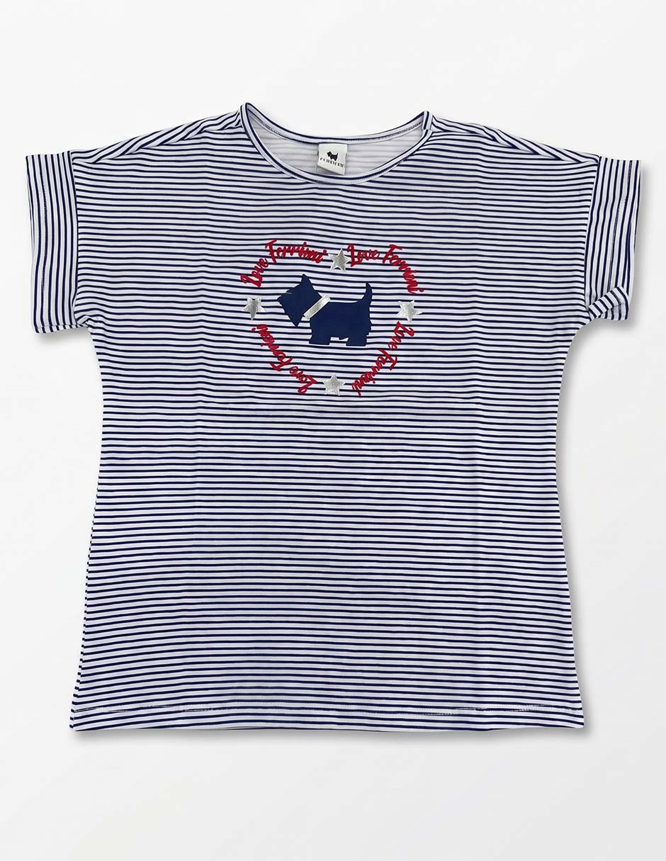 Playera luise manga corta para niña 2