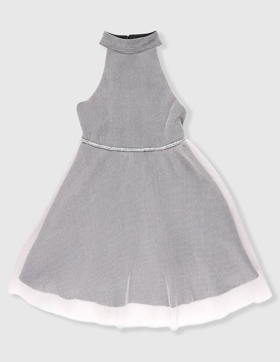 Vestido de fiesta pink & violet sin manga para niña