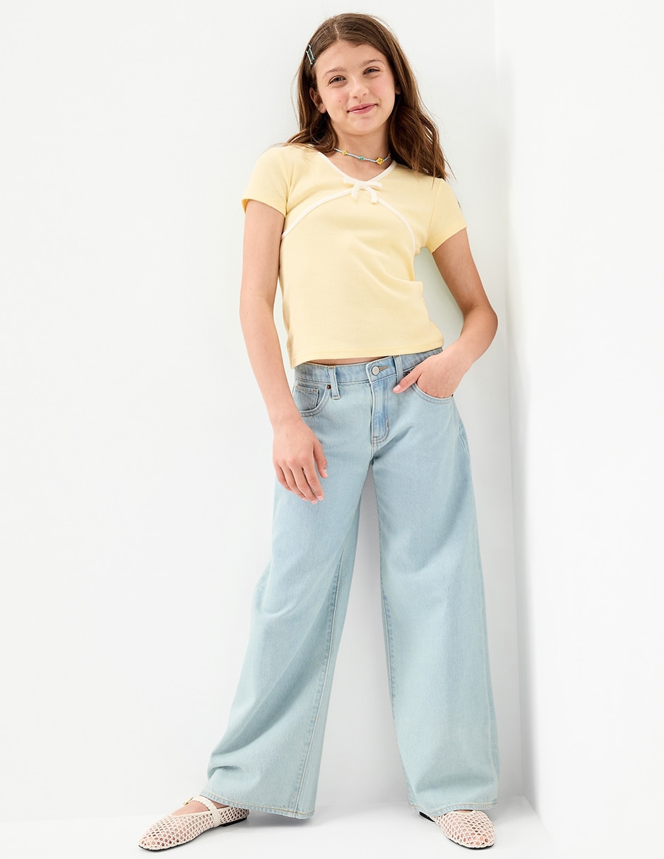 Jeans/Jegging Regular Baggy NO APLICA 897526-000 lavado Claro para Niña 4