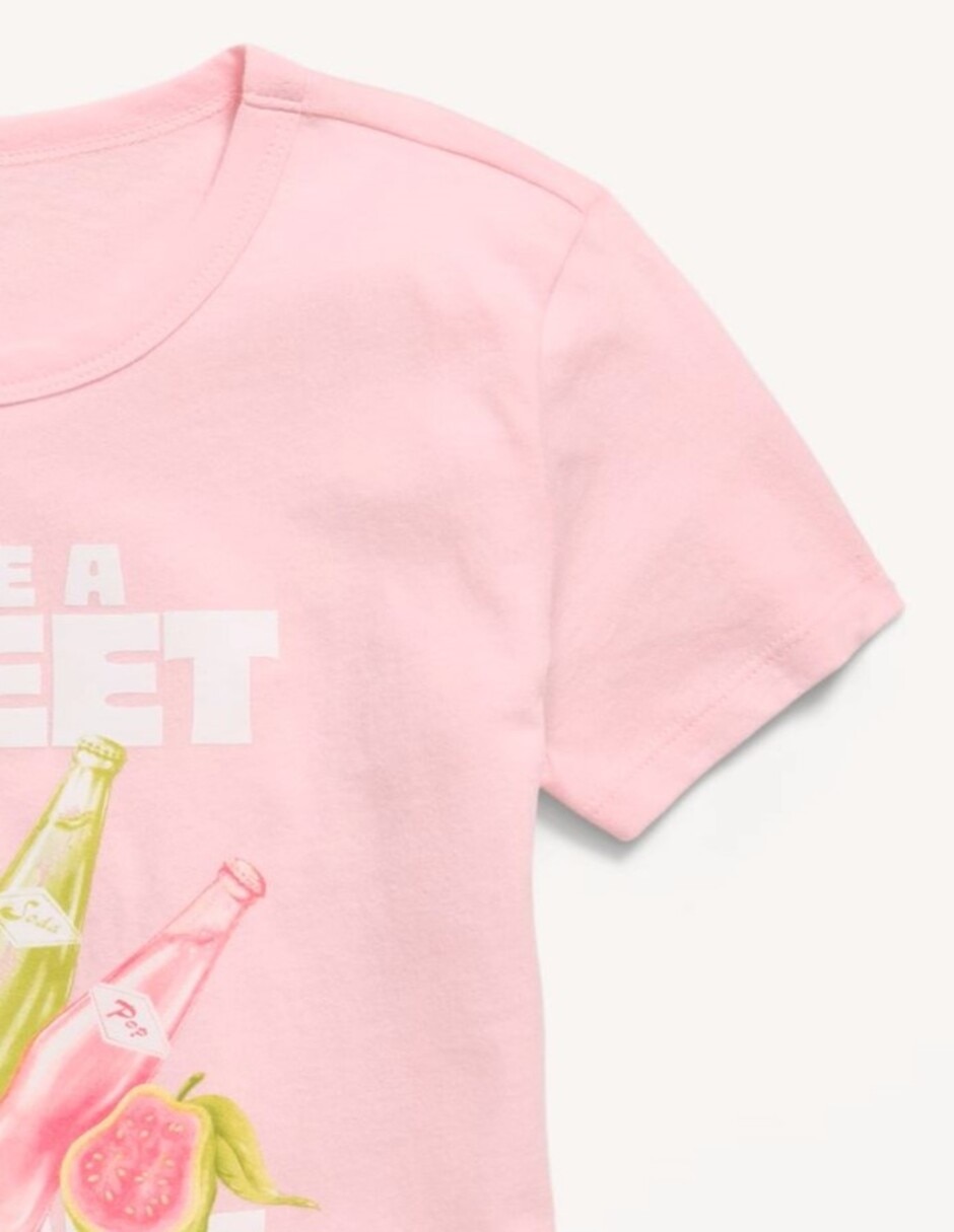 Playera manga regular para niña 3