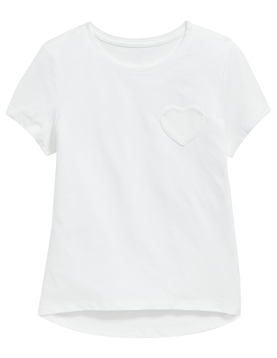 Playera Old Navy manga regular para niña