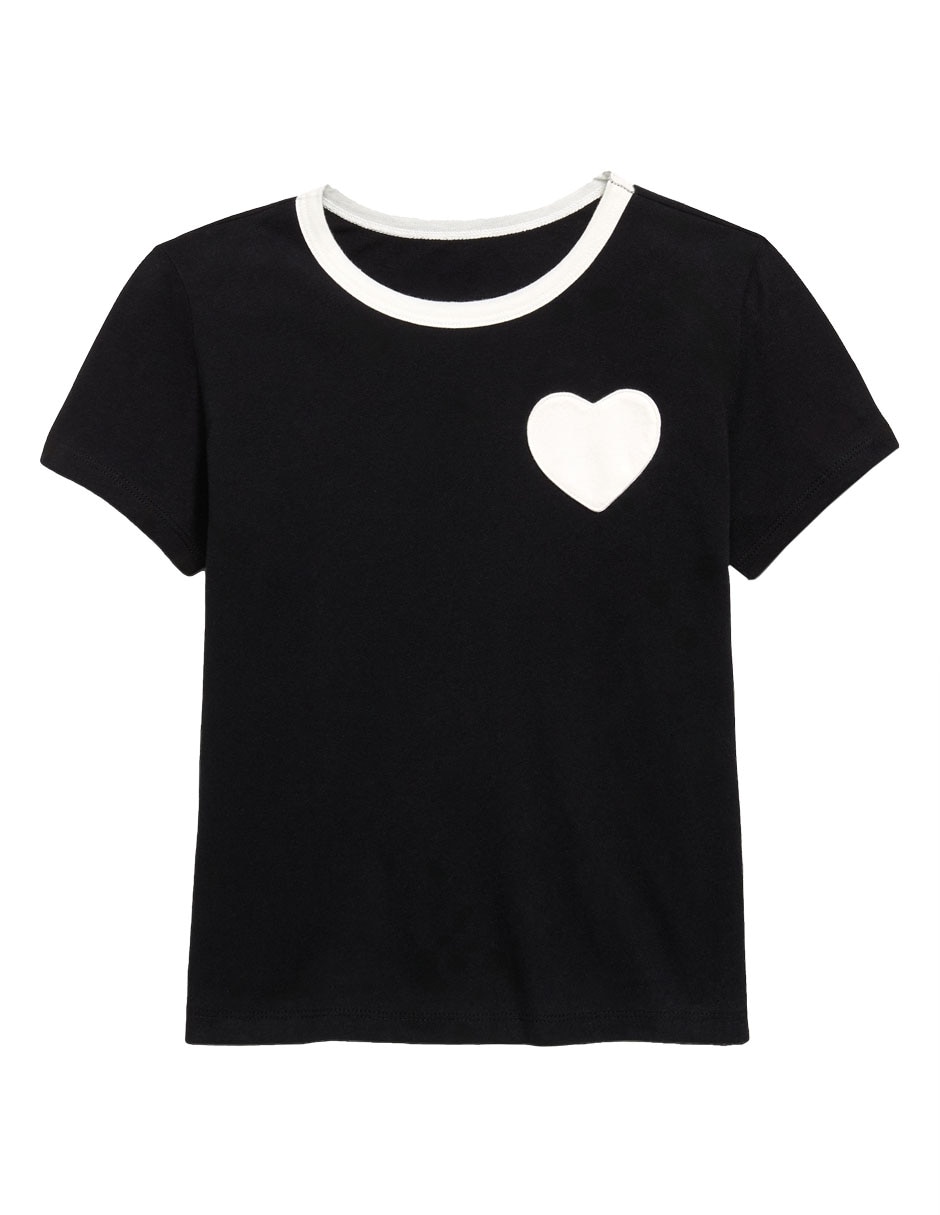 Playera manga regular para niña Playera manga regular para niña