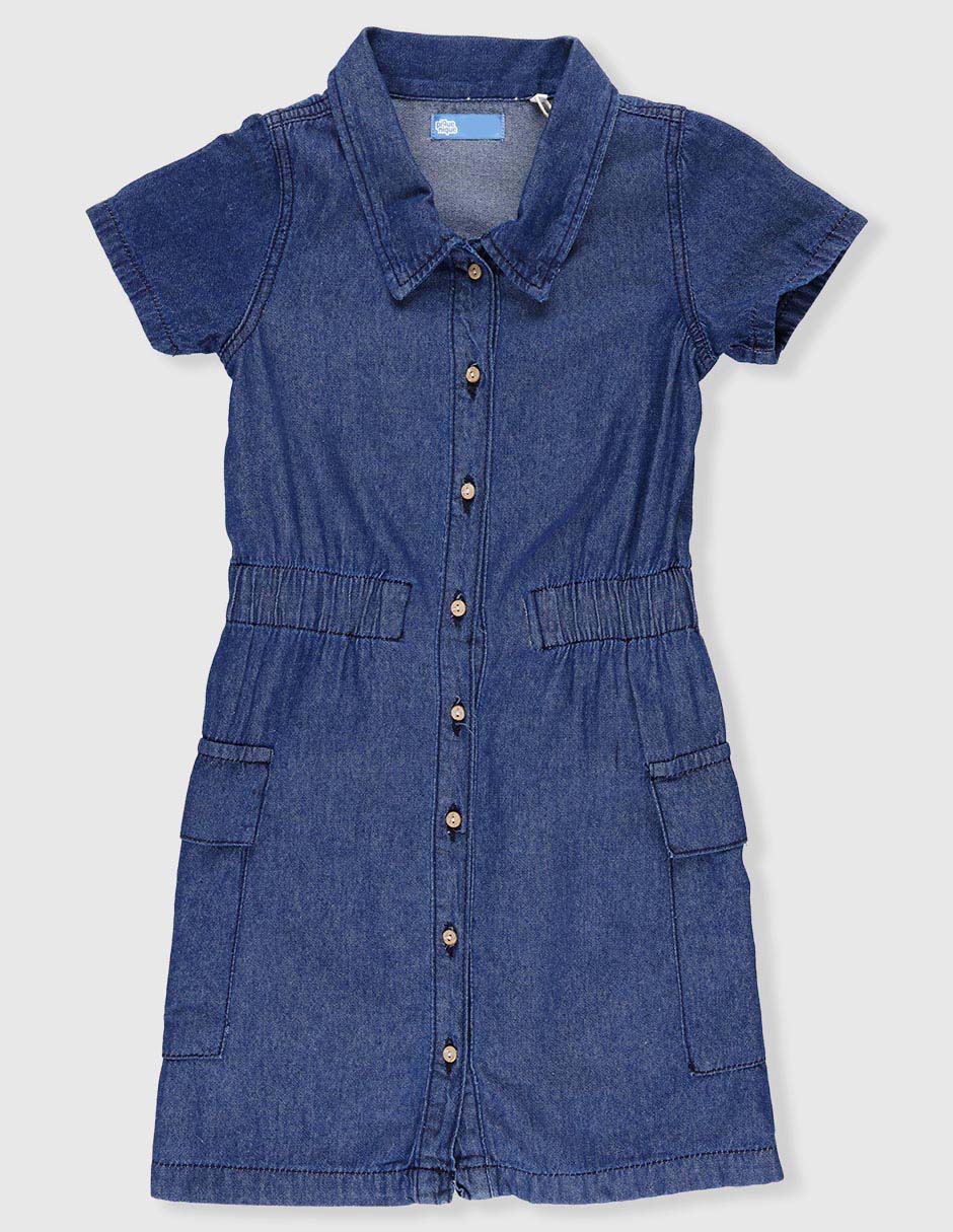 Vestido Piquenique manga regular para niña