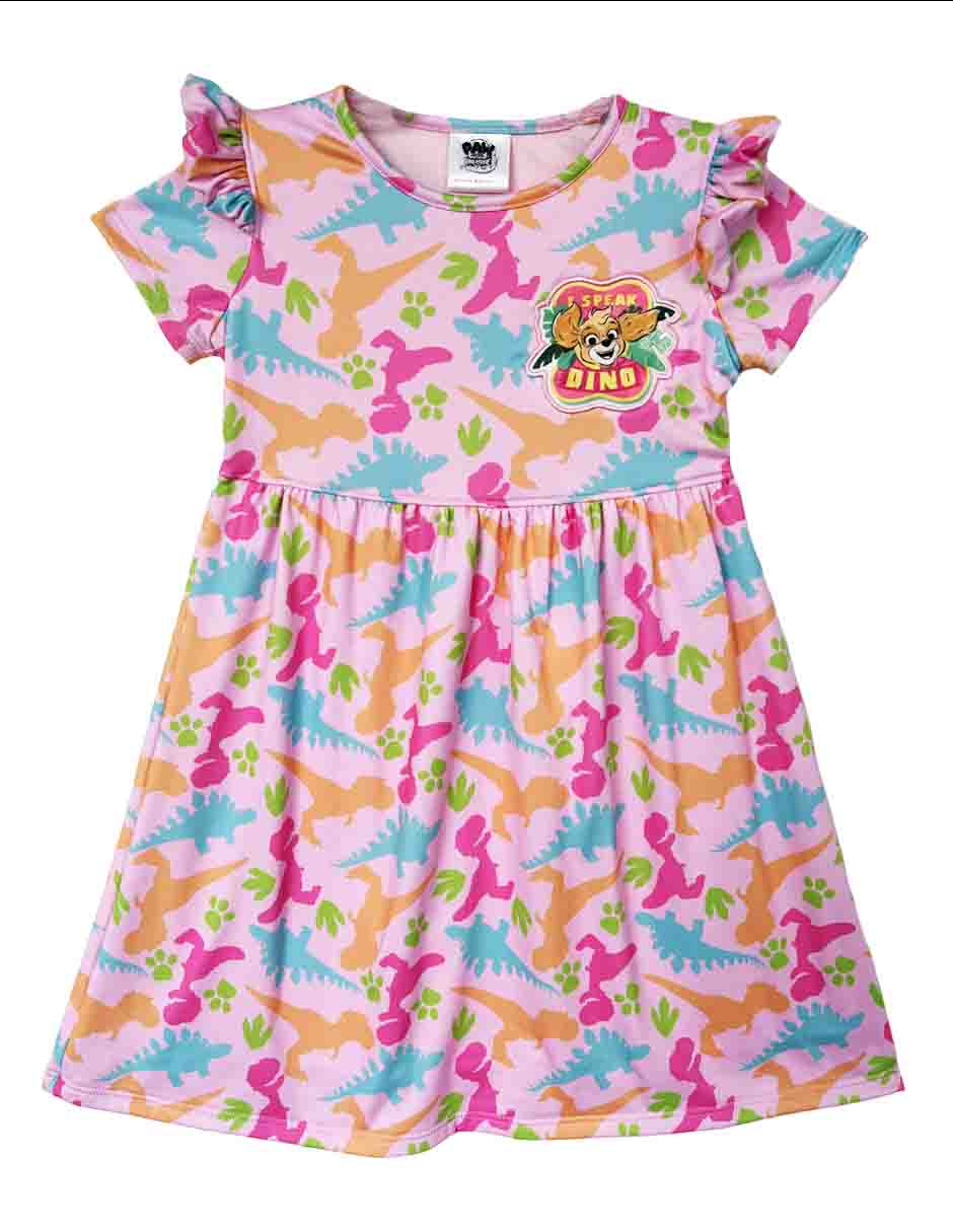 Vestido casual manga corta para niña Vestido casual manga corta para niña