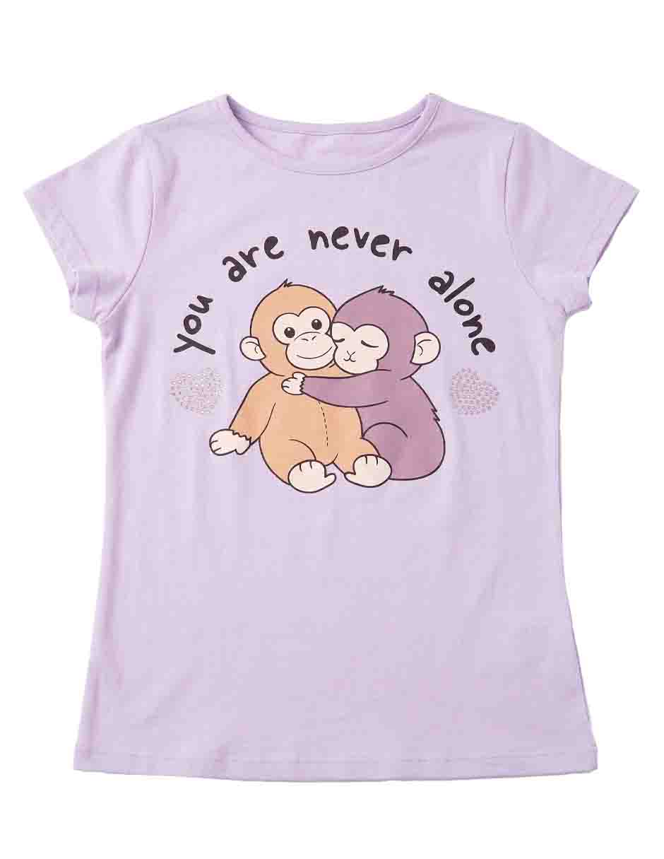 Playera manga corta para niña Playera manga corta para niña
