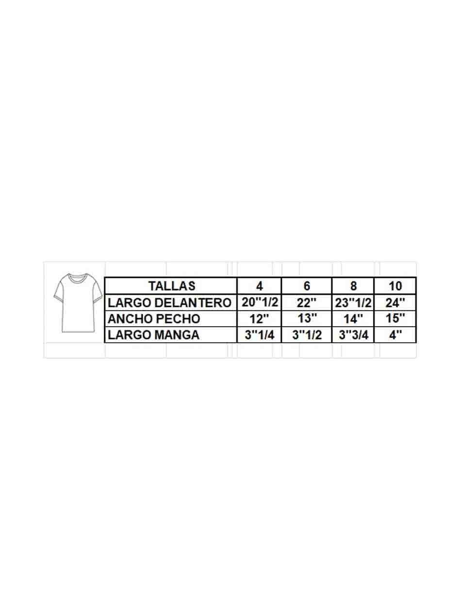 Playera manga corta para niña 3