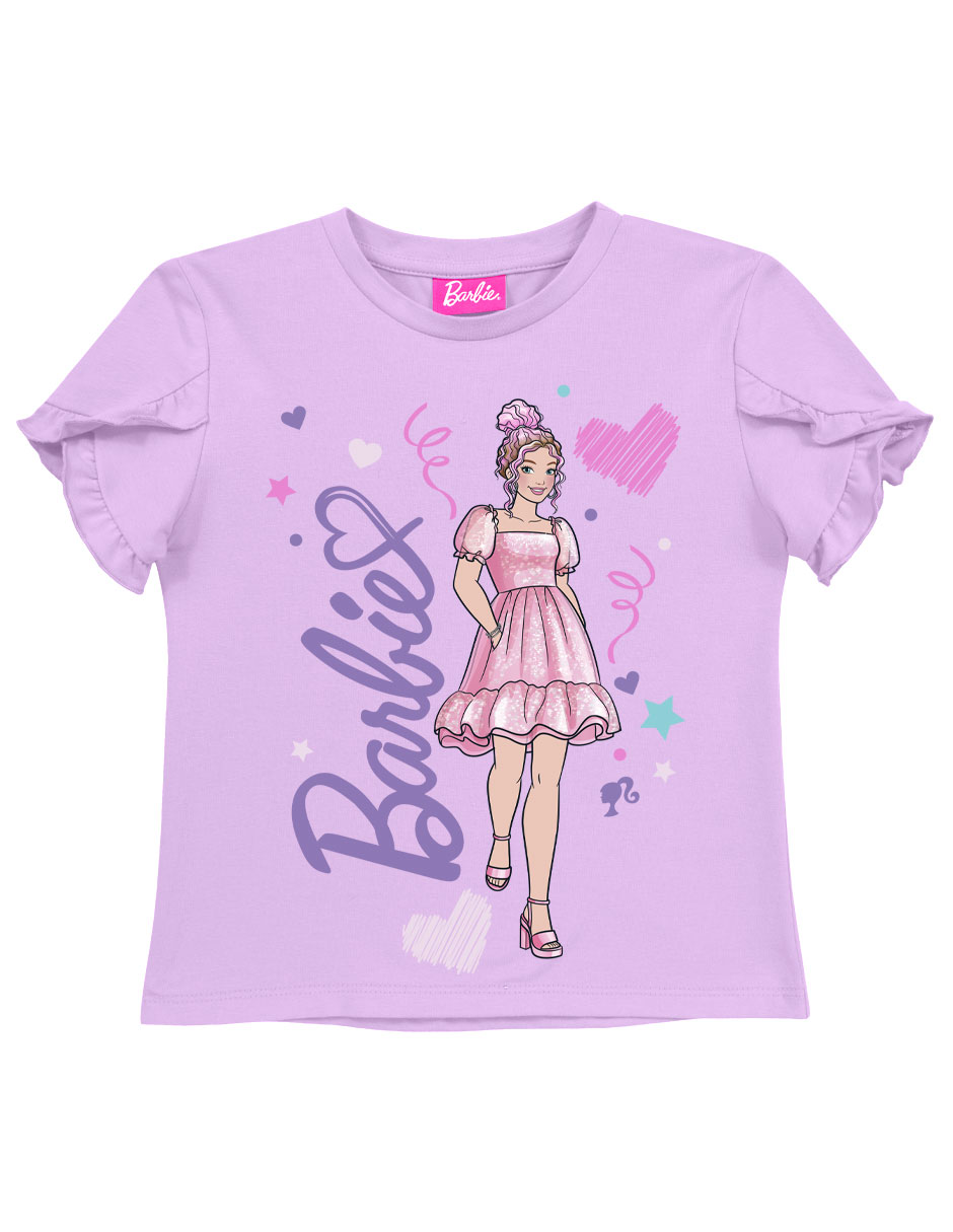 Playera Barbie para niña