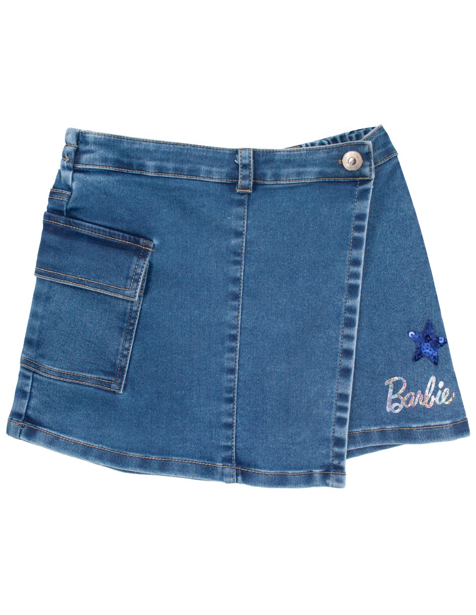 Falda short heidy barbie para niña Falda short heidy barbie para niña