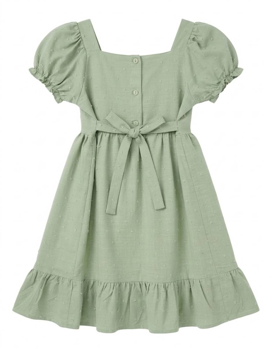 Vestido manga corta para niña