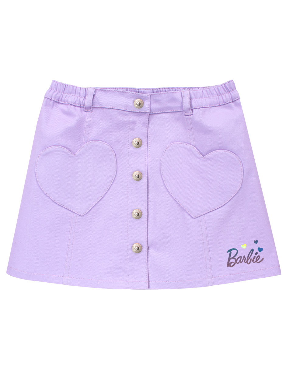 Falda hanna barbie de gabardina para niña