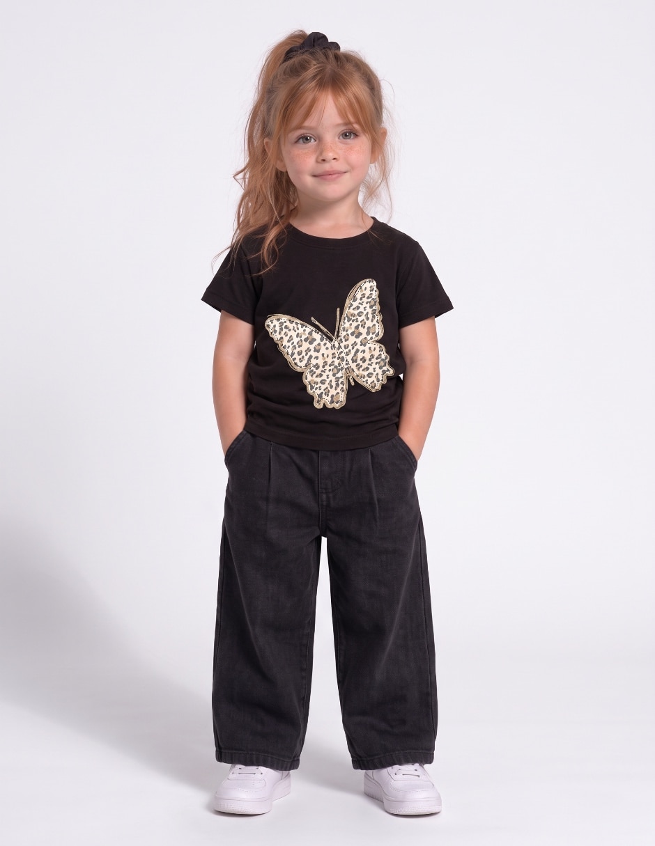 Playera manga corta para niña Playera manga corta para niña