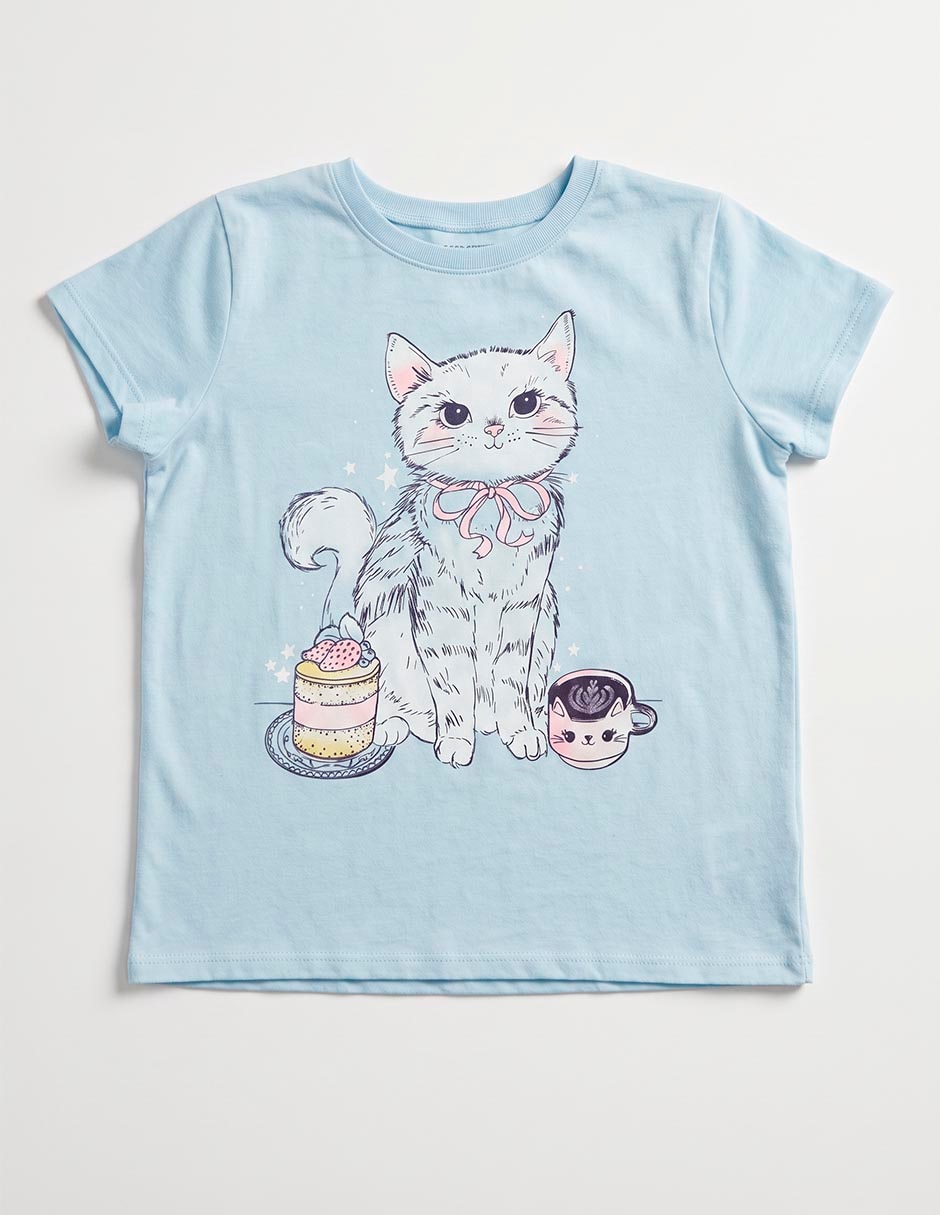 Playera manga corta para niña Playera manga corta para niña