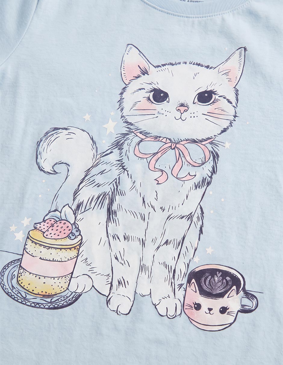 Playera manga corta para niña 4