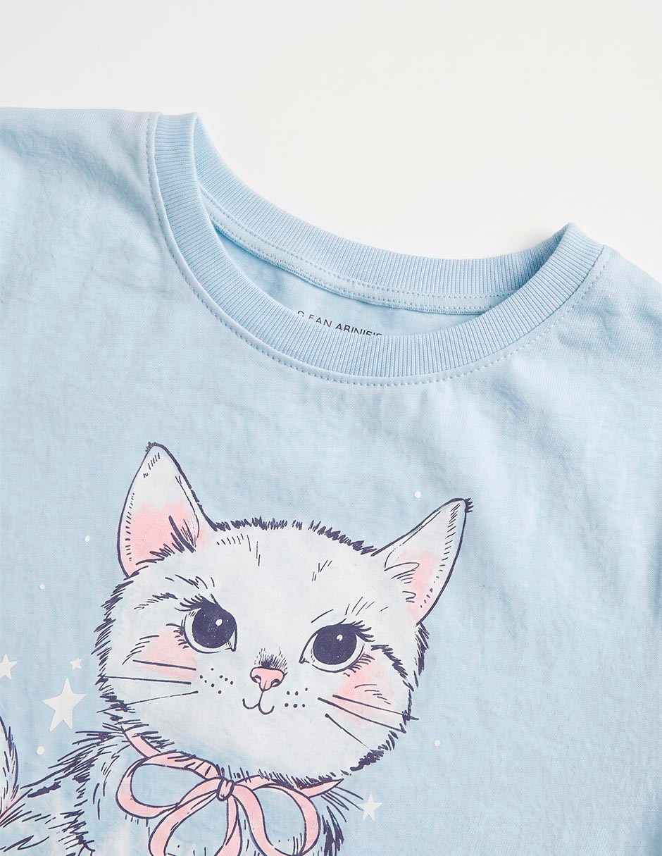 Playera manga corta para niña 3