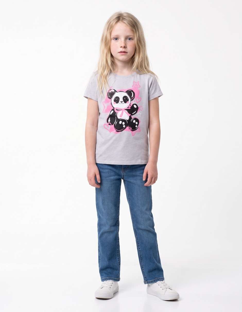 Playera manga corta para niña Playera manga corta para niña