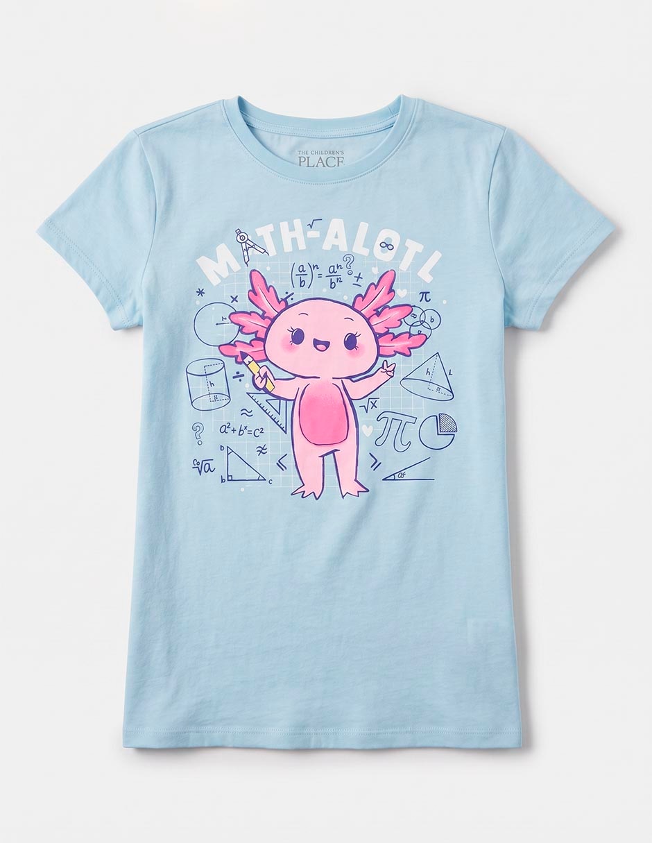 Playera manga corta para niña