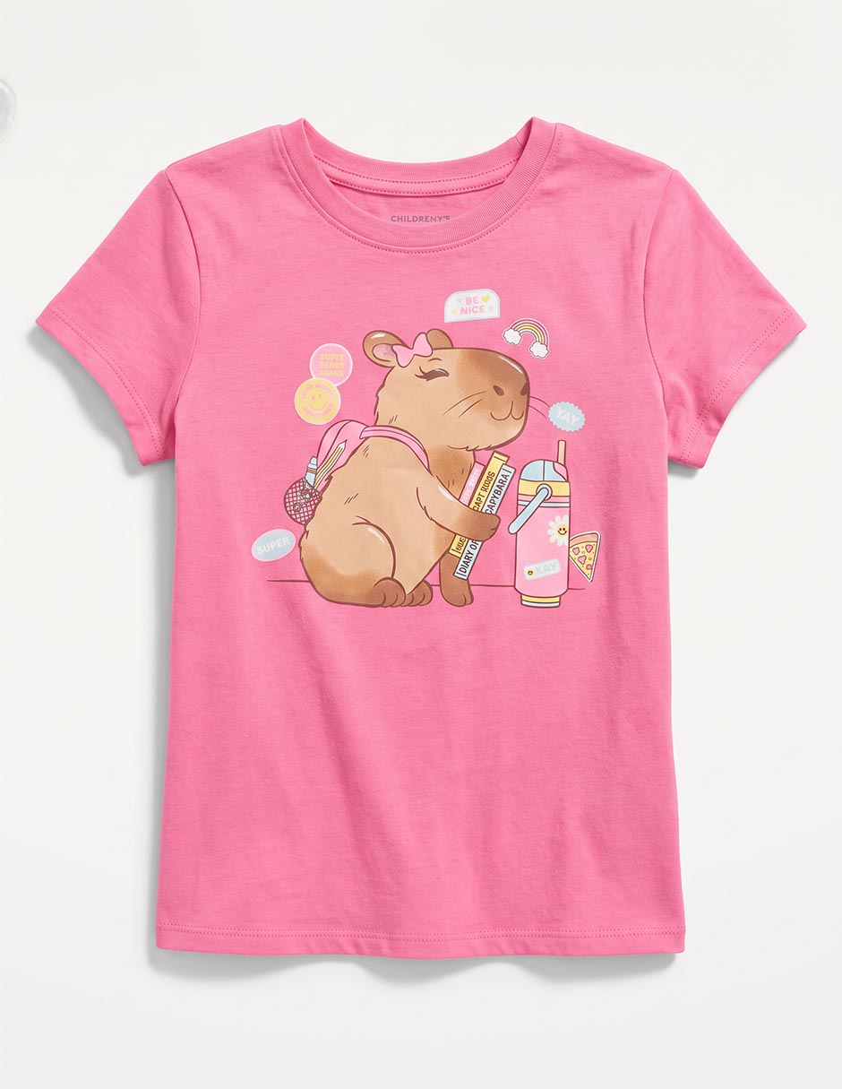 Playera manga corta para niña Playera manga corta para niña