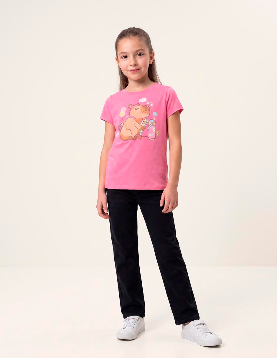 Playera manga corta para niña 5