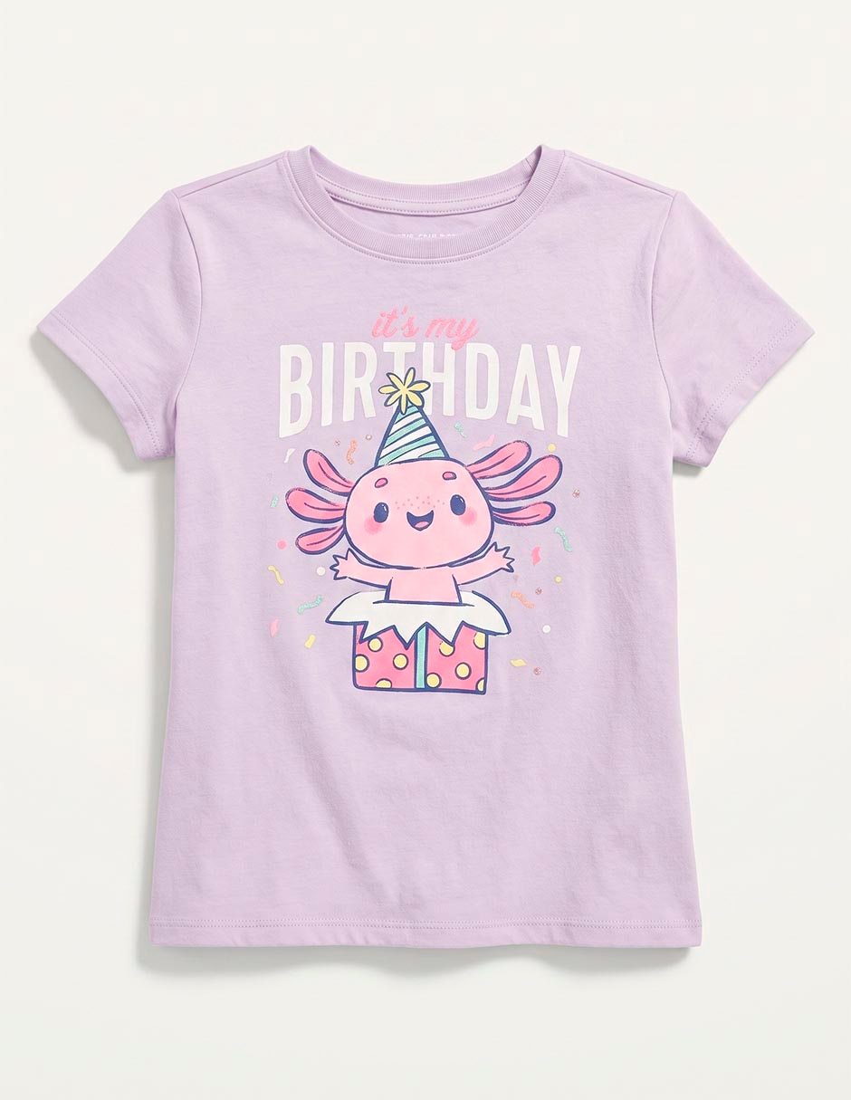 Playera manga corta para niña Playera manga corta para niña