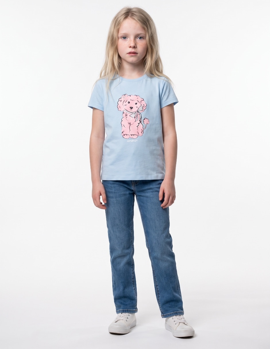 Playera manga corta para niña Playera manga corta para niña