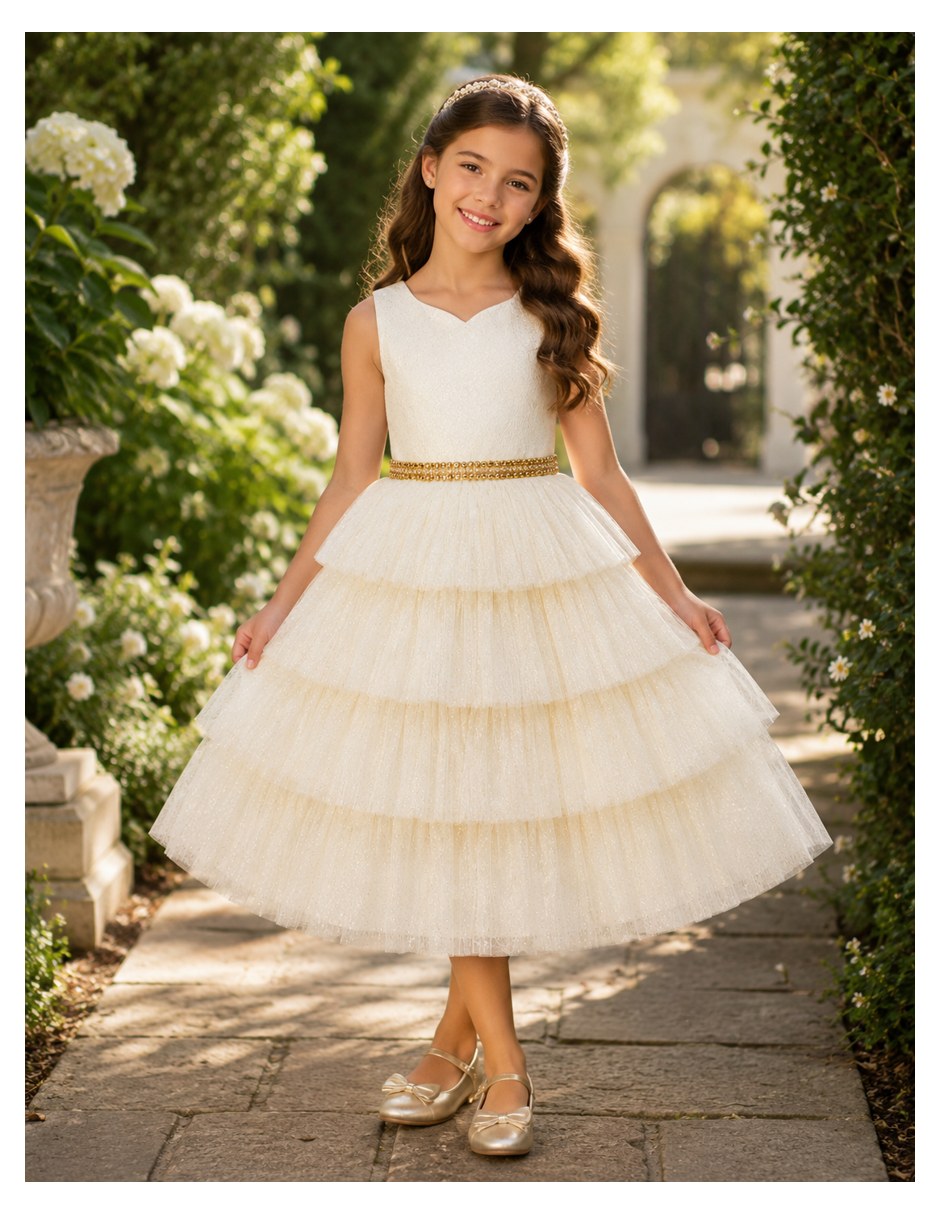 Vestido sin manga para niña 4
