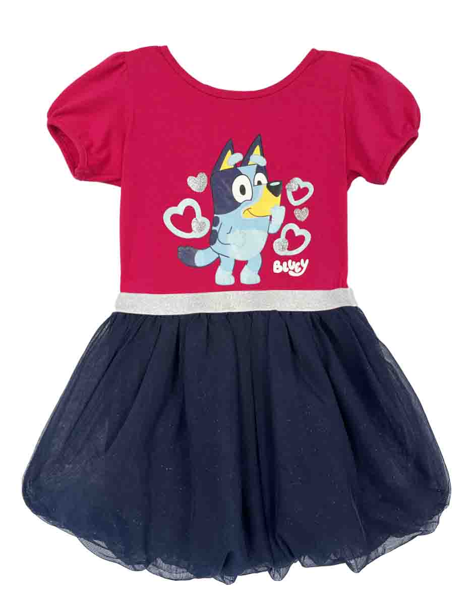 Vestido casual manga corta para niña 1