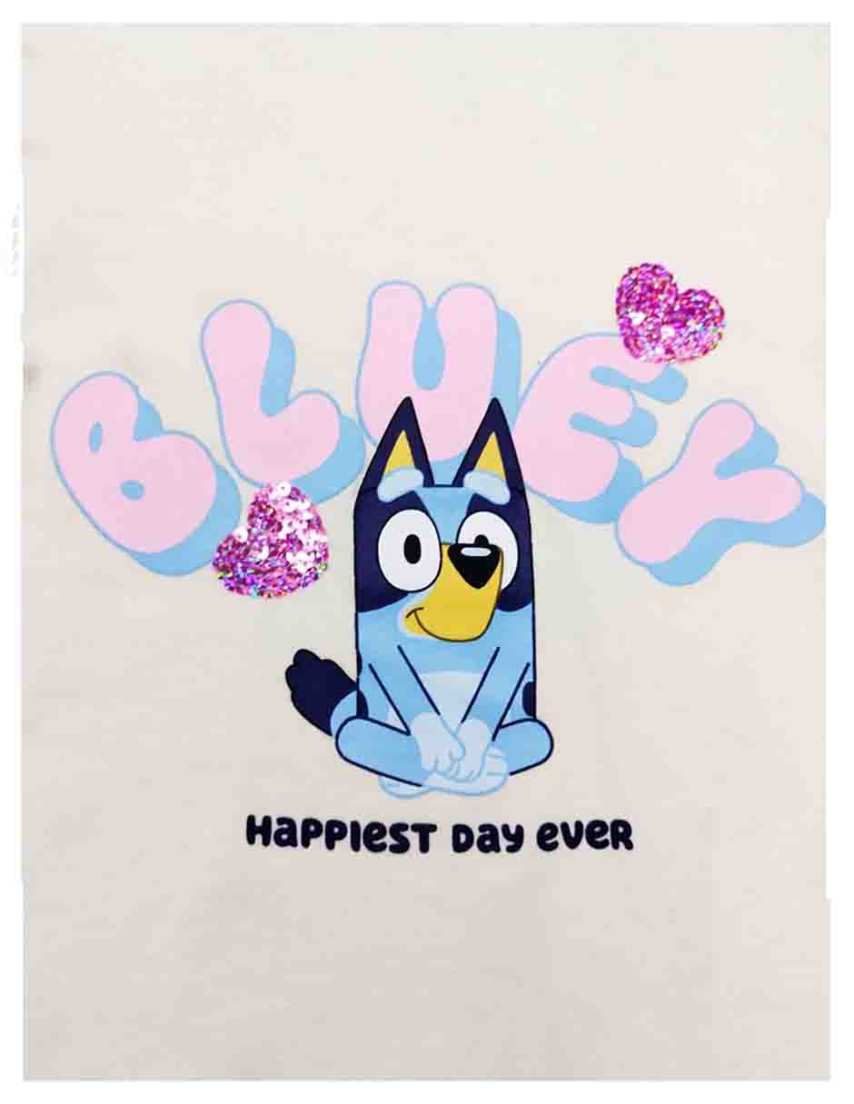 Playera bluey manga corta para niña 2