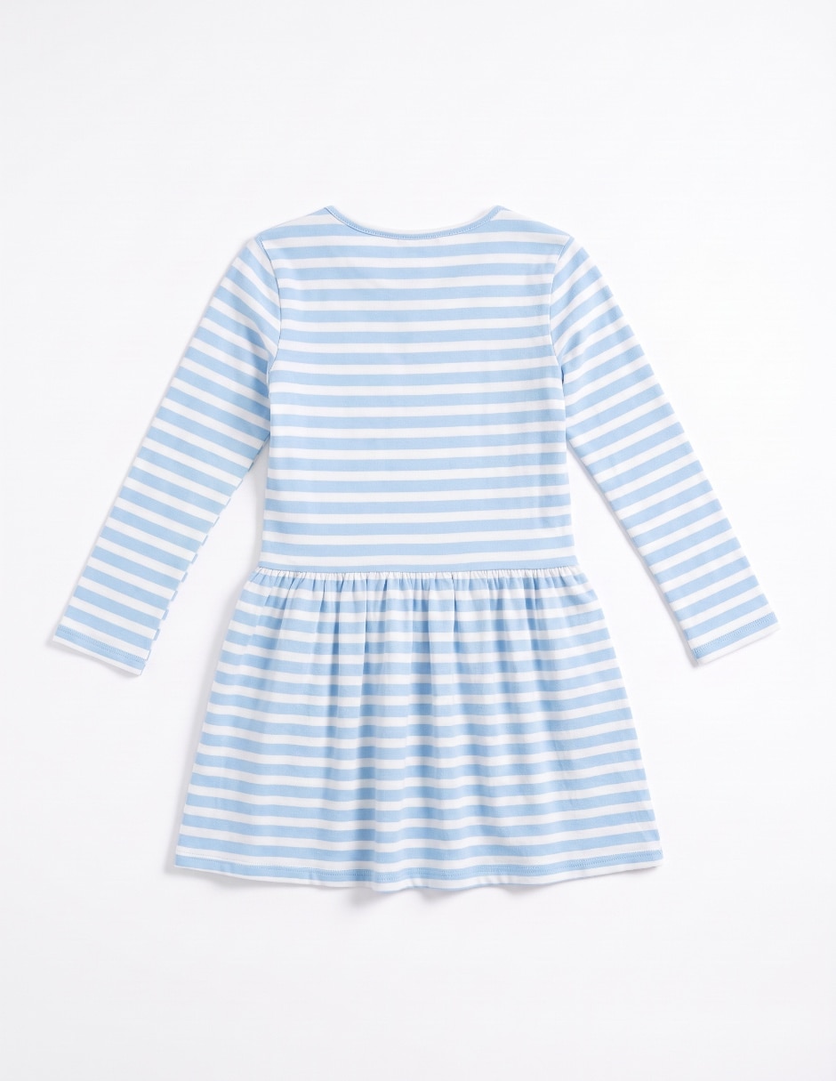 Vestido casual manga regular para niña 4