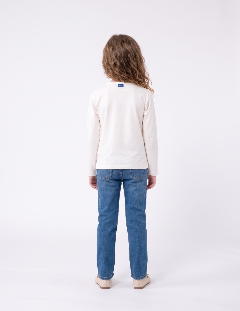 Playera manga larga para niña 2