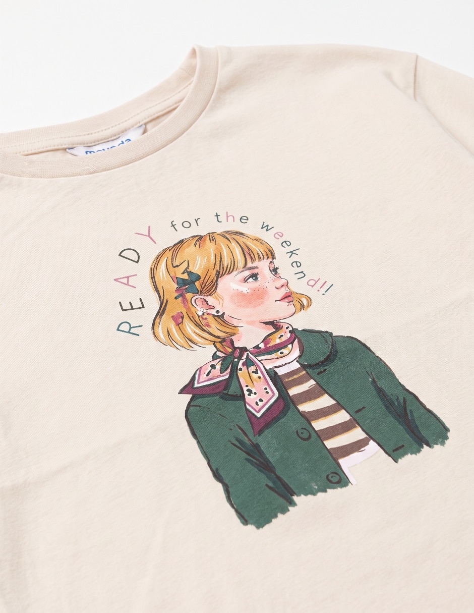Playera manga larga para niña 6