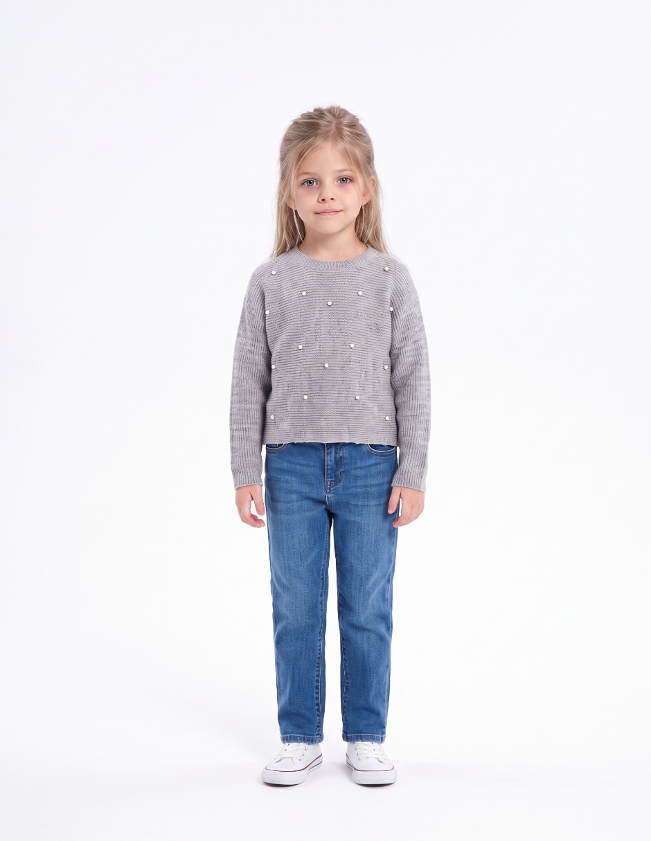Playera manga larga para niña