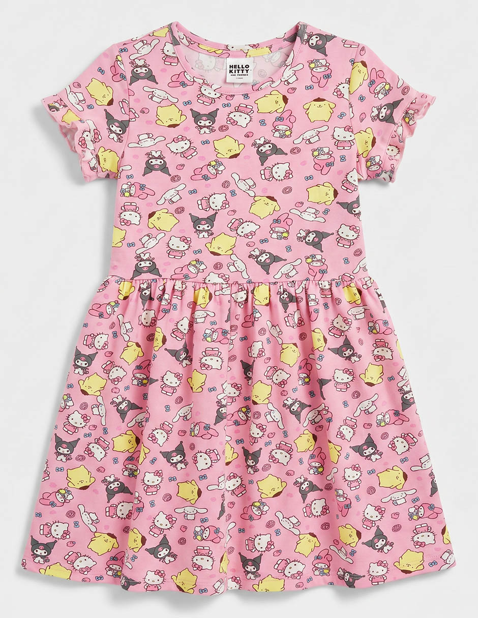 Vestido manga corta para niña 2