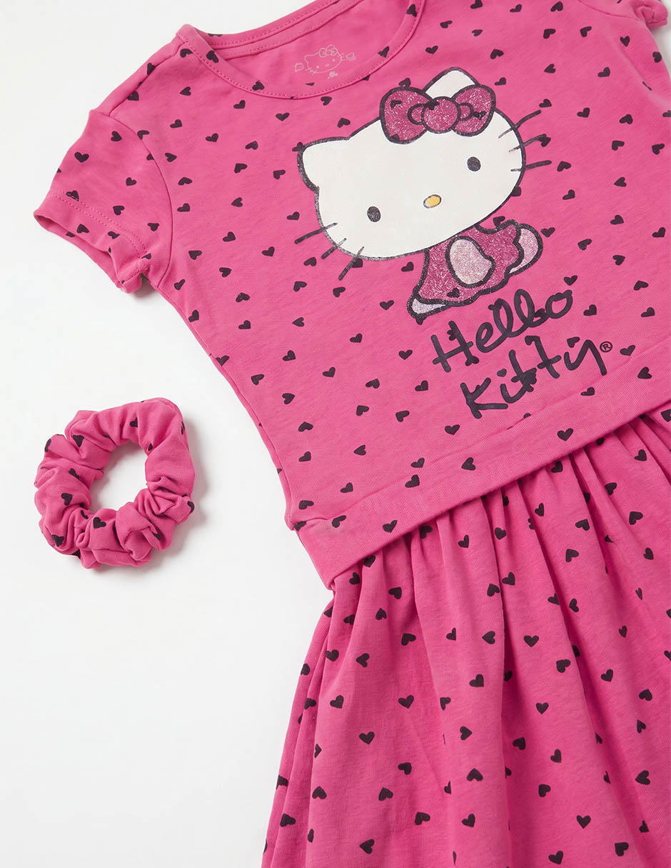 Vestido manga regular para niña 4