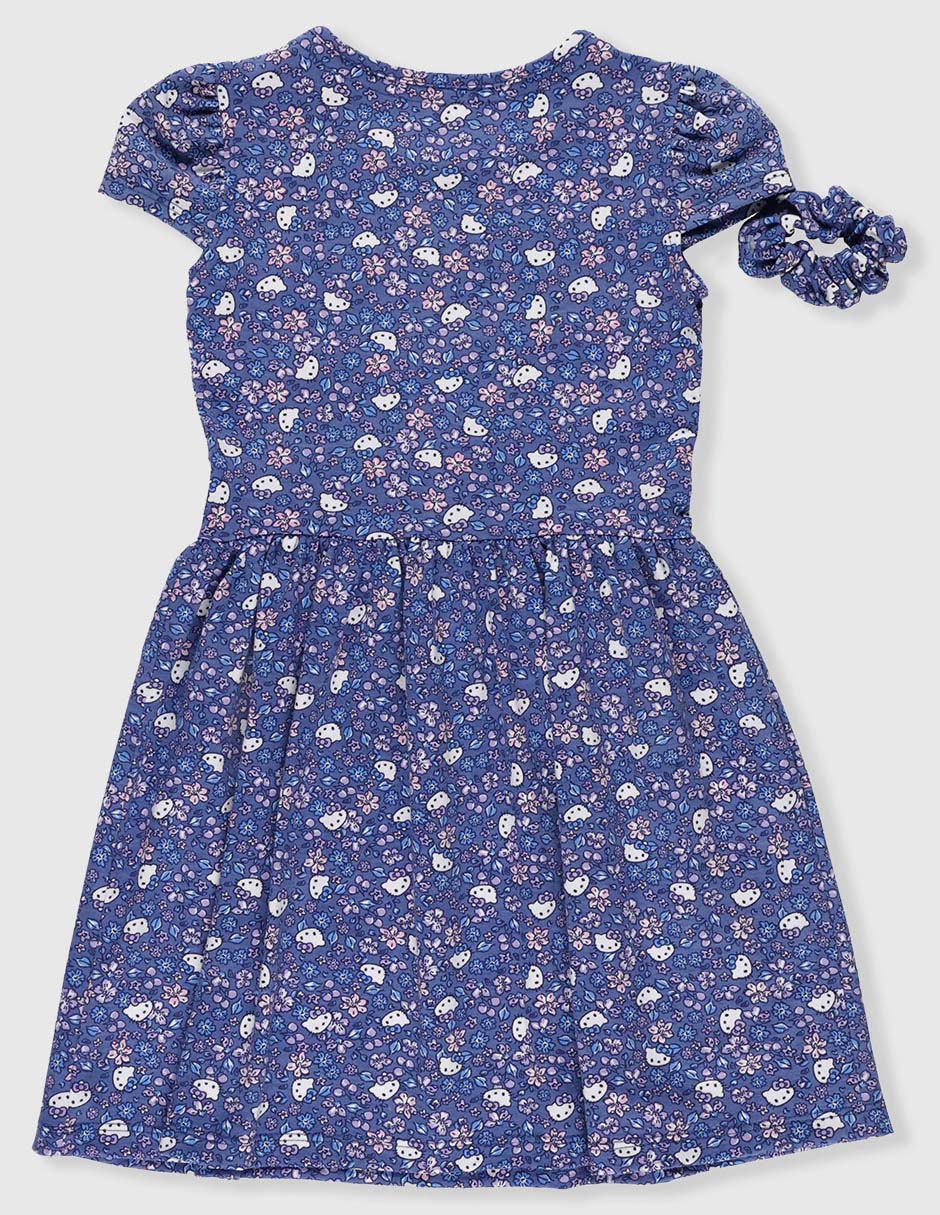 Vestido manga globo para niña 3