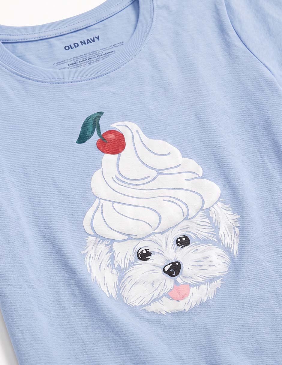 Playera manga corta para niña 4