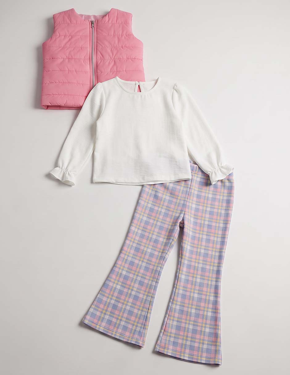 Conjunto pantalón casual para niña 3