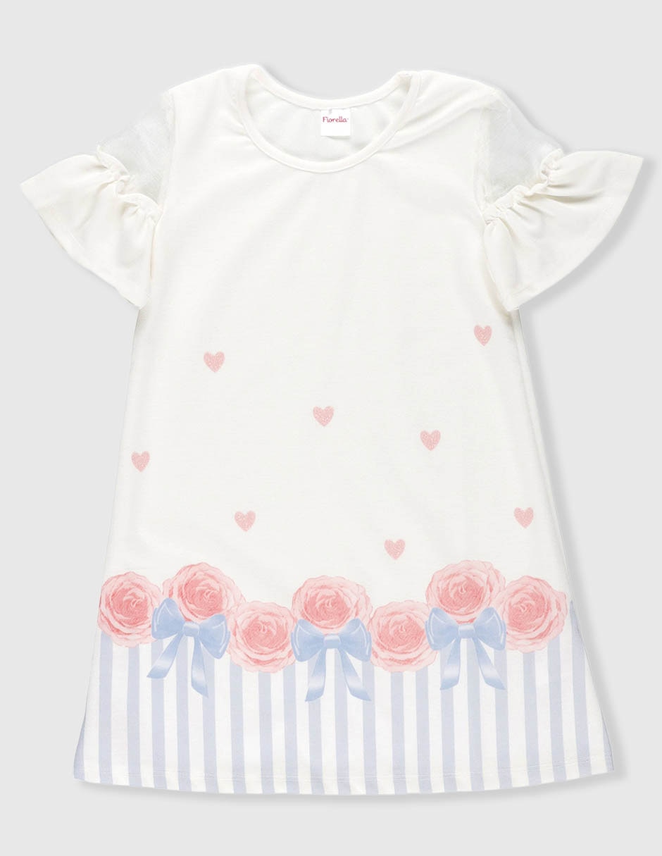 Vestido casual manga regular para niña 2