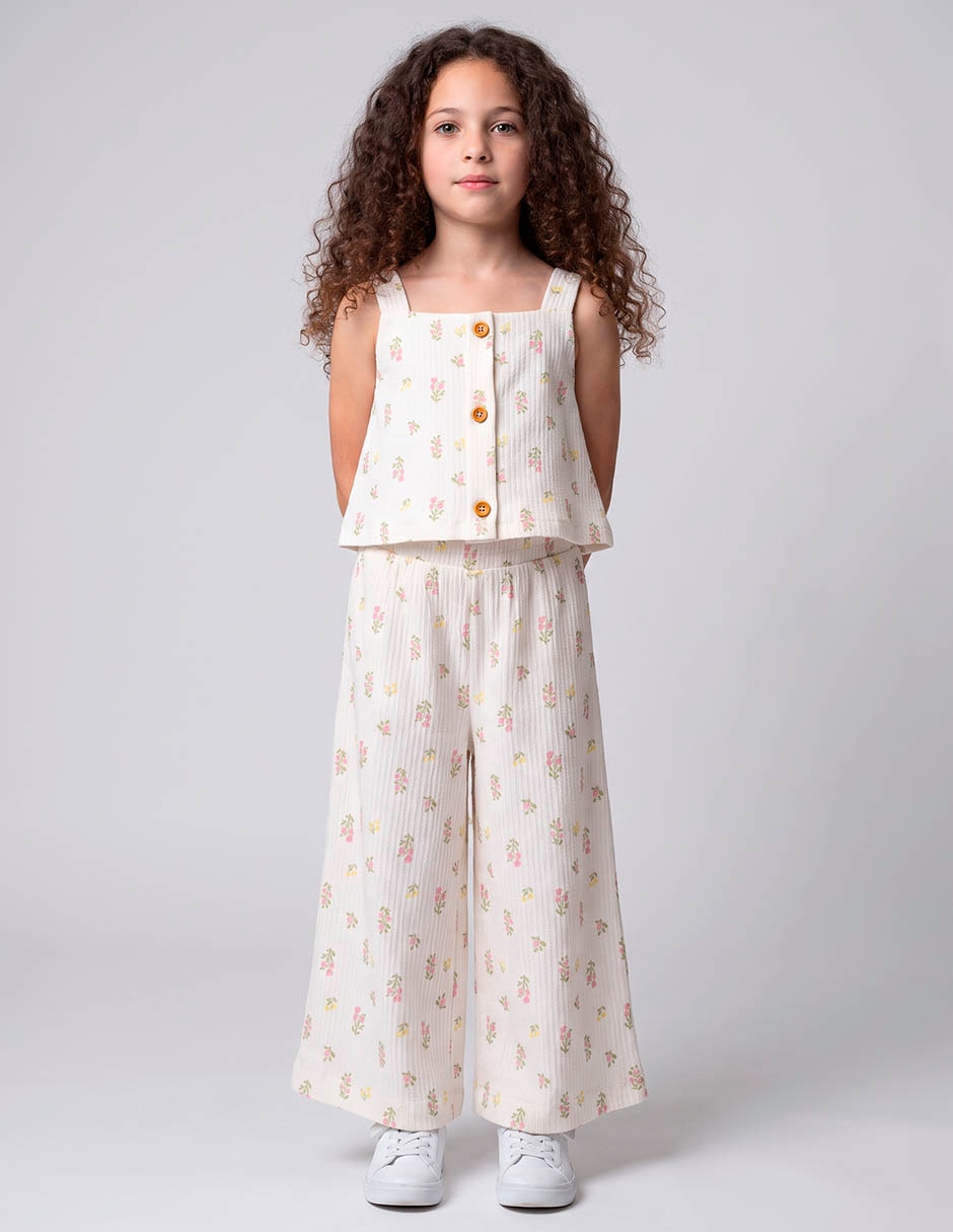 Conjunto pantalón casual para niña Conjunto pantalón casual para niña